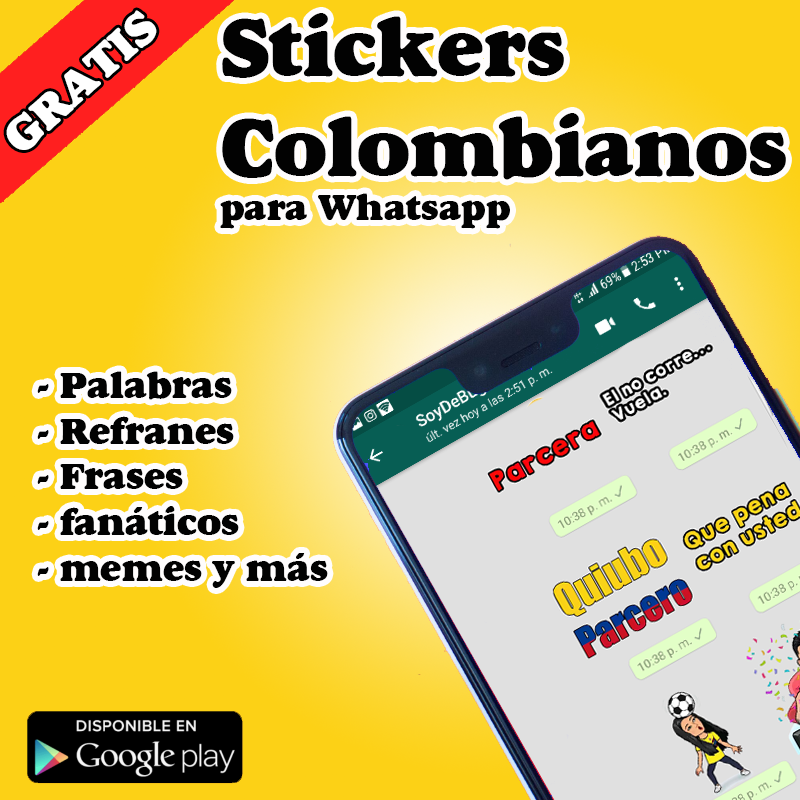 Stickers de Colombia WAStickerApps Colombianos para Whatsapp
